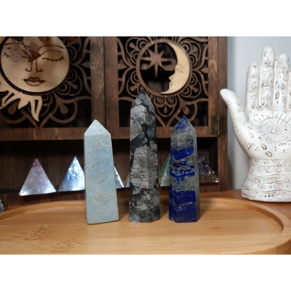 Natural Polished Crystal Tower Points Bundle